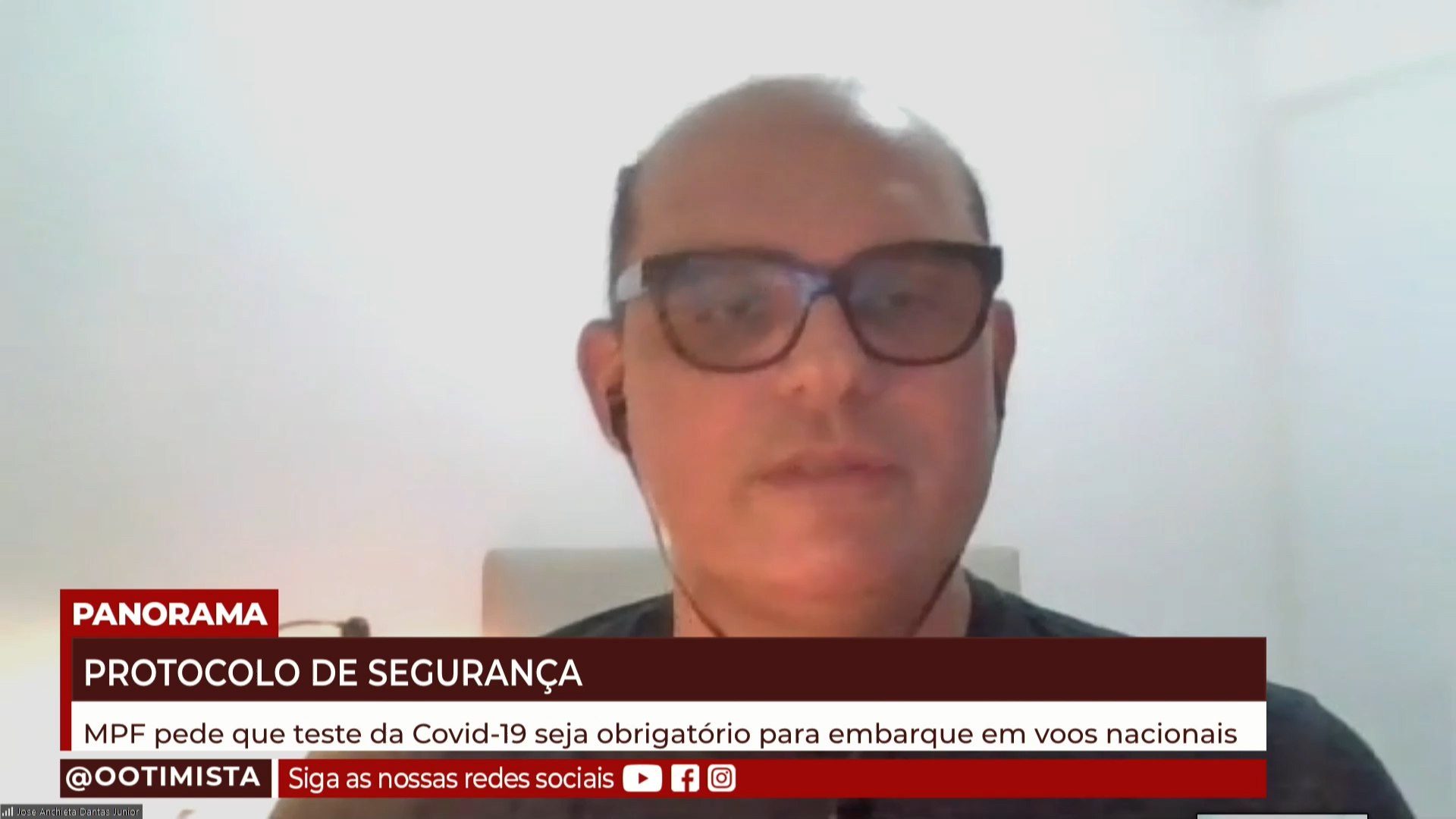 Anchieta Junior, Jornalista, comenta sobre teste obrigatório de COVID19 para voos nacionais