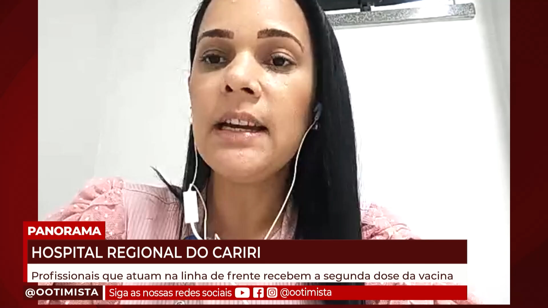 Anne Rafaela, Coord. geral de enfermagem, fala sobre segunda dose que os profissionais estão tomando
