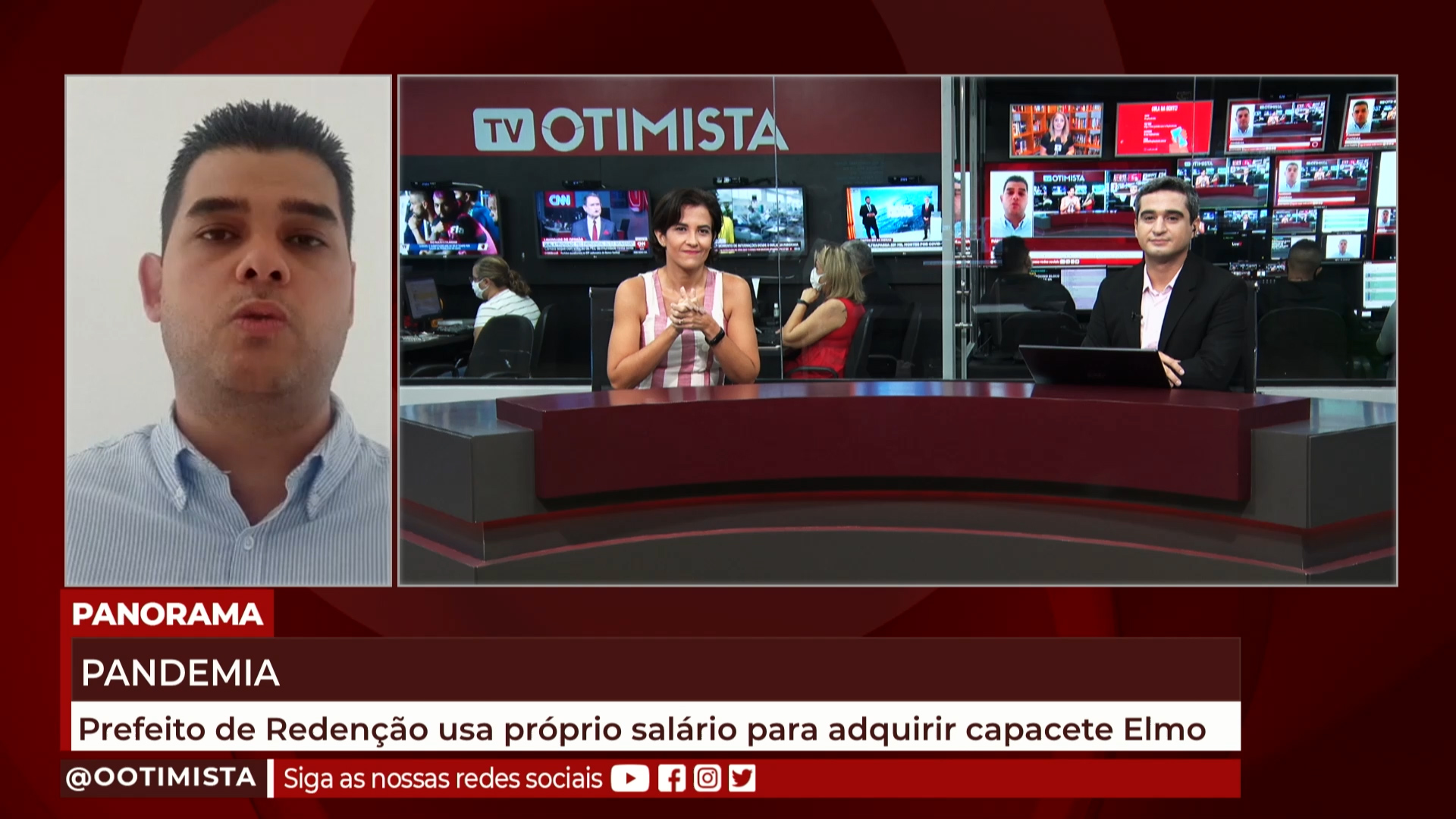 Prefeito de Redenção, Davi Benevides, usa seu próprio salário para comprar capacete Elmo