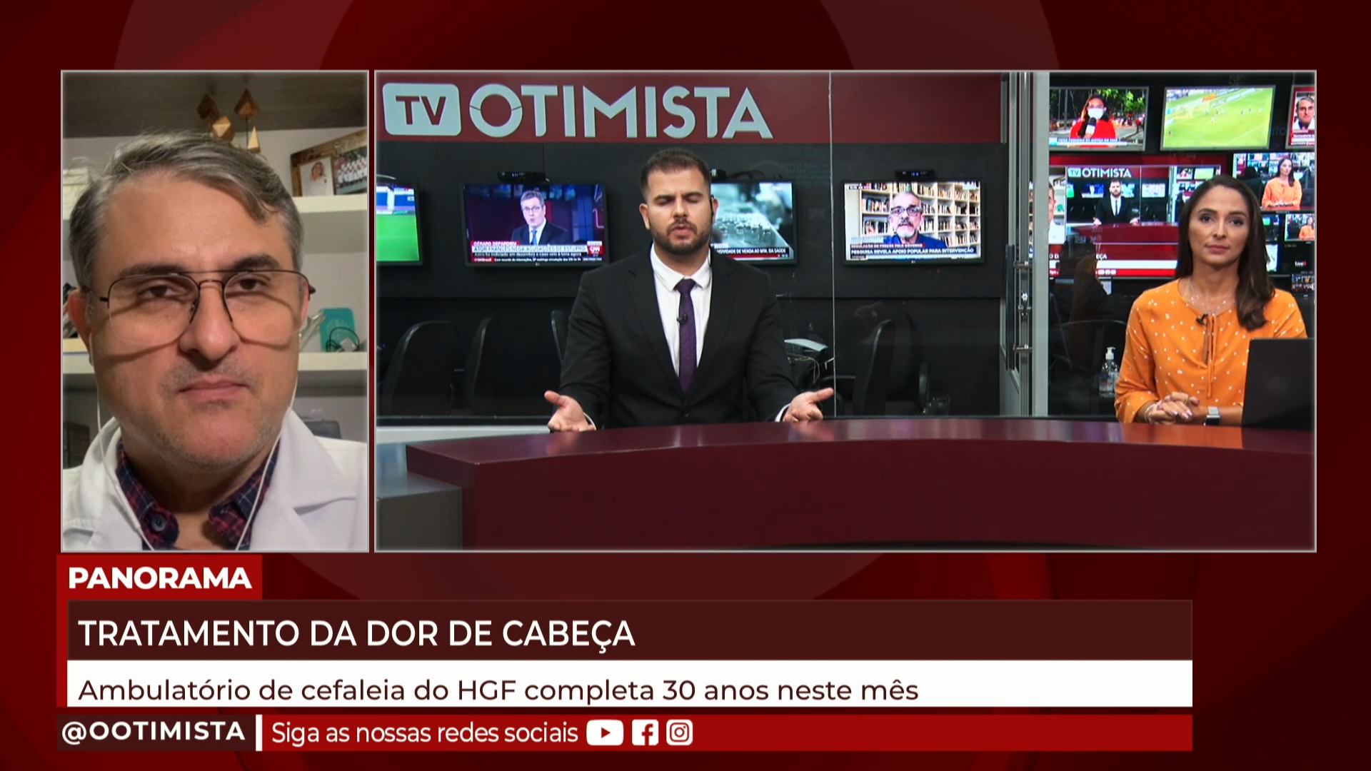 Neudson Alcântara, Neurologista do HGF, explica sobre Ambulatório de Cefaleia que completa 30 anos
