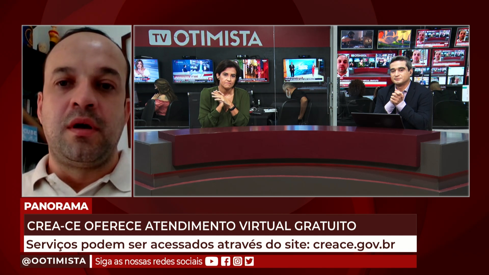 Emanuel Mota, Pres do CREA-CE, explica serviços virtuais para engenheiro agrónomo, entre outros