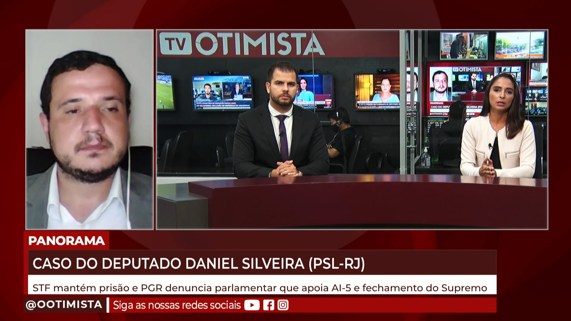André Neto, reporter da TV Otimista, comenta o caso do Deputado Daniel Silveira (PSL-RJ)