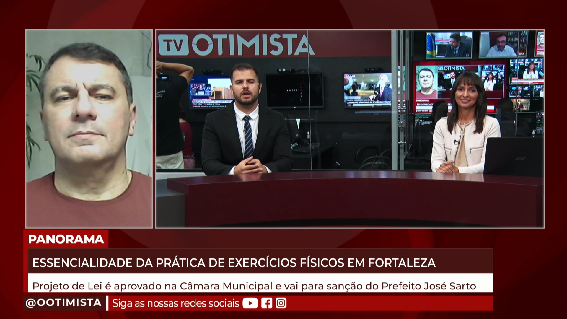 Vereador Danilo Lopes, explica projeto de lei que torna exercícios físicos essencial