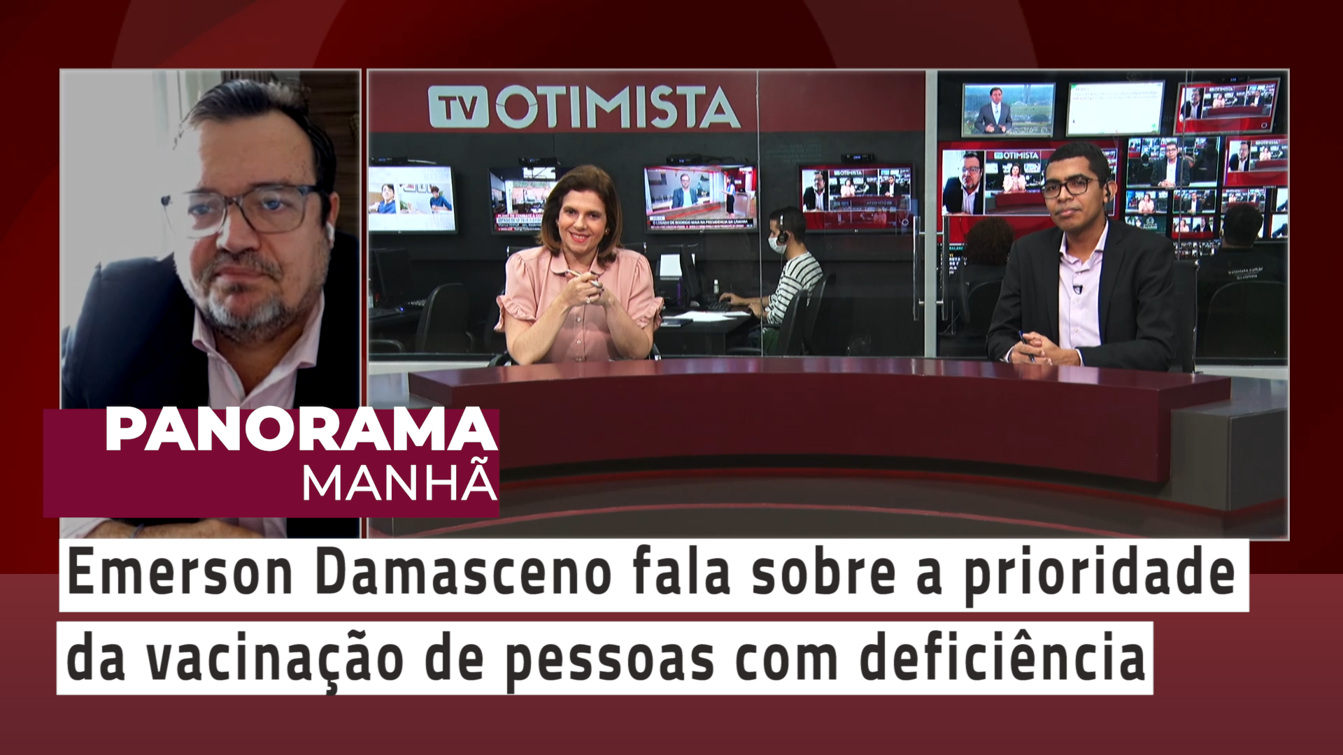 Panorama Manhã – Damasceno fala sobre a prioridade da vacinação de pessoas com deficiência