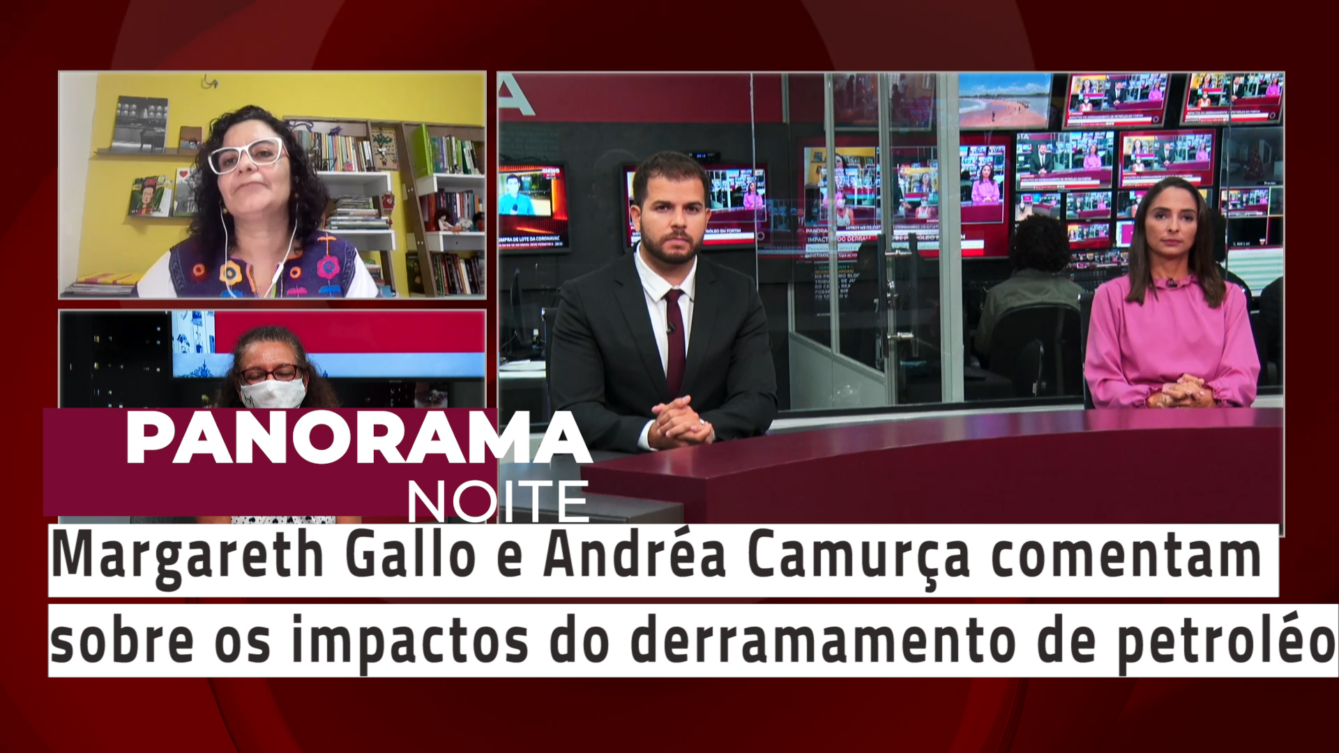 Margareth Gallo e Andréa Camurça comentam sobre os impactos do derramamento de petróleo
