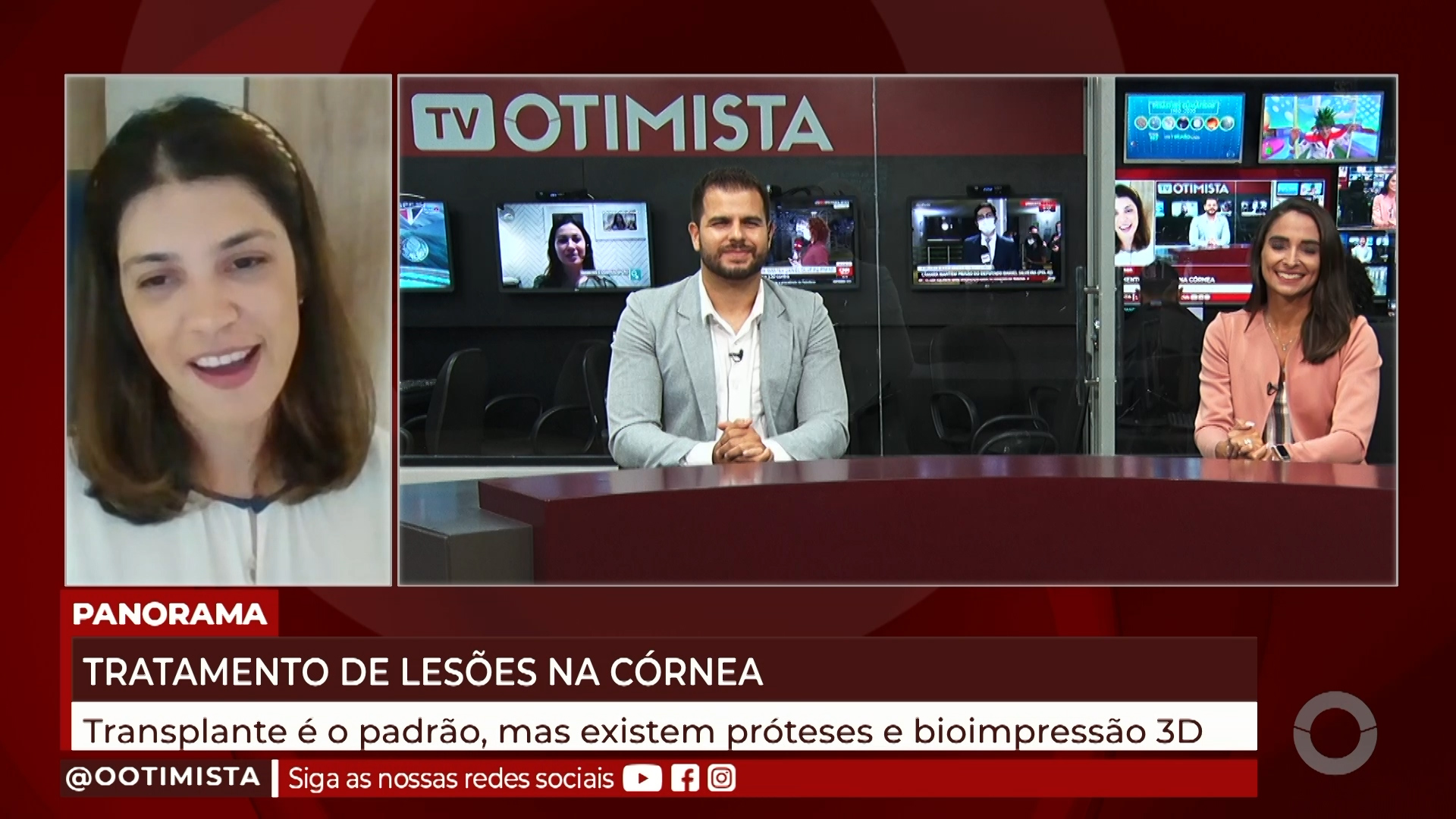 Monike Viera, oftalmologista, explica novas formas de tratamento de lesões nas córnea