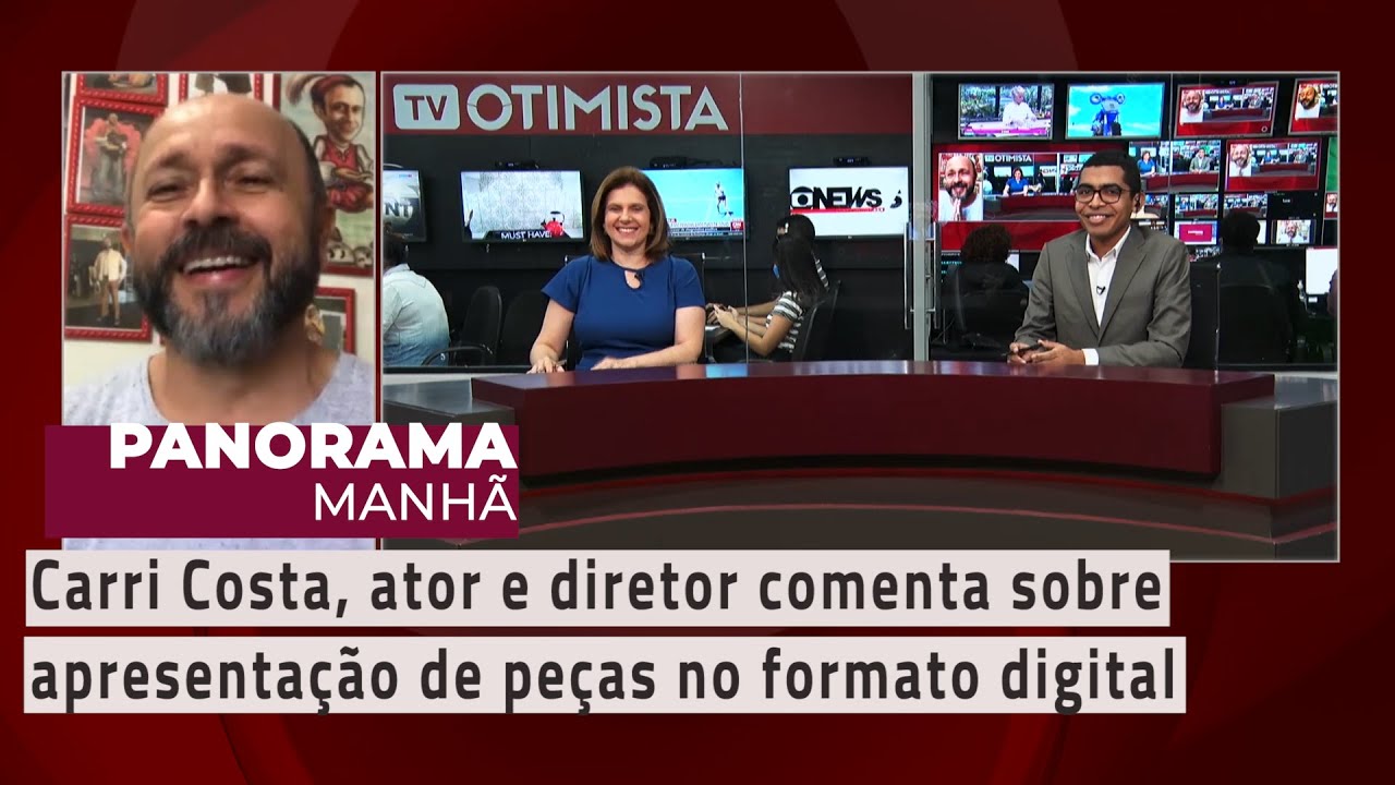 Carri Costa, ator e diretor comenta sobre apresentação de peças no formato digital
