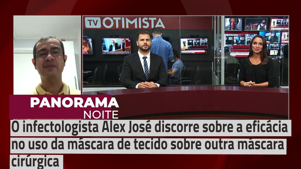 Alex José discorre sobre a eficácia no uso da máscara de tecido sobre outra máscara cirúrgica