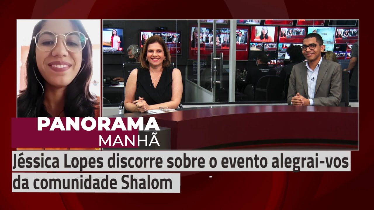 Jéssica Lopes discorre sobre o evento alegrai-vos da comunidade Shalom