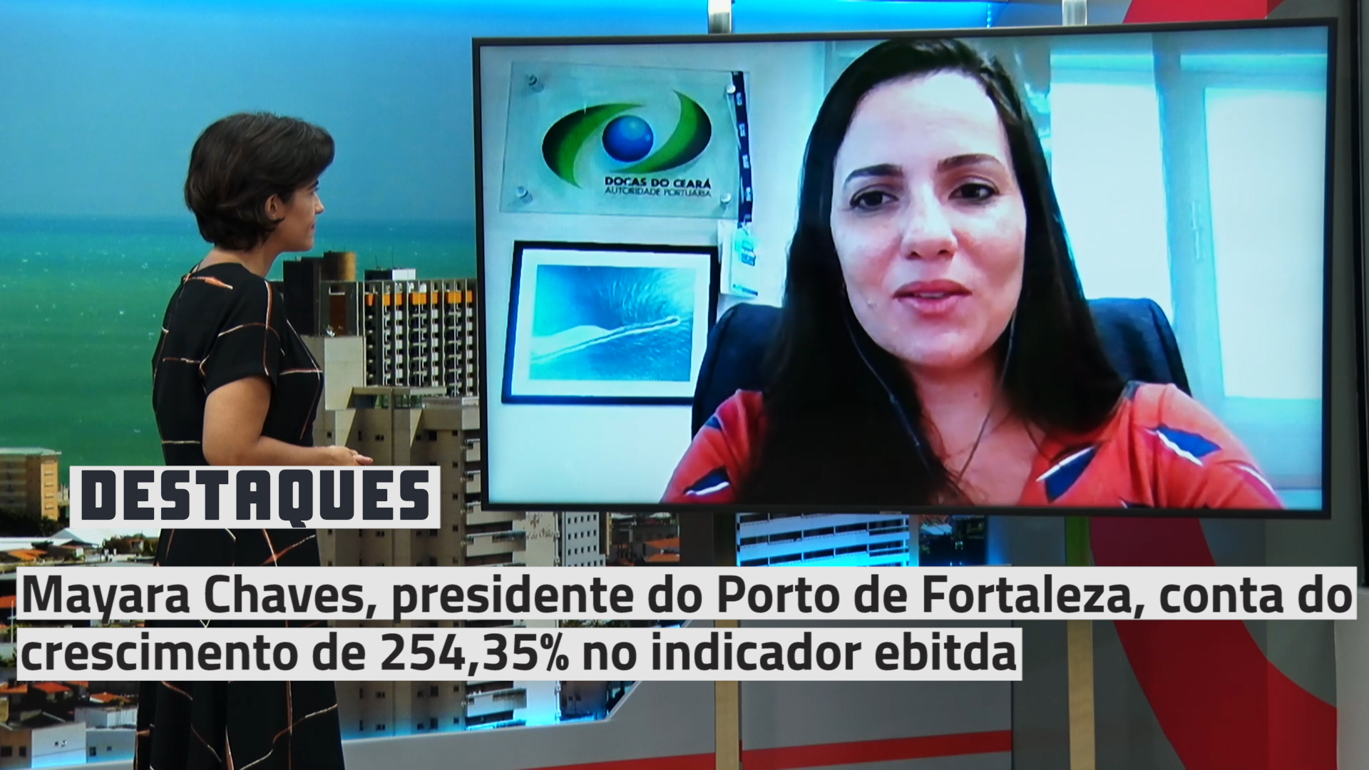Mayhara Chaves, presidente do Porto de Fortaleza, conta do crescimento de 254,35% no indicador ebitda