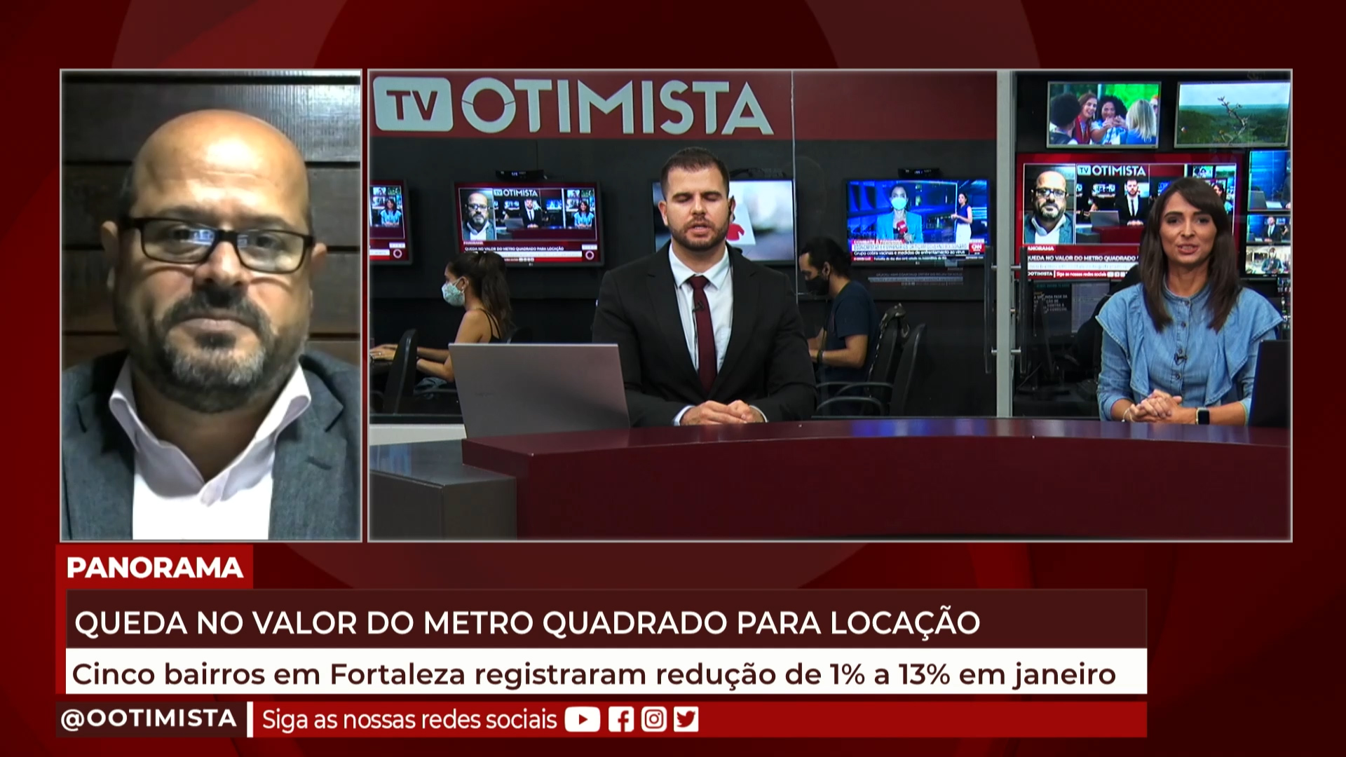 Francisco Lima, Corretor de Imóveis, explica queda no valor do metro quadrado para locação