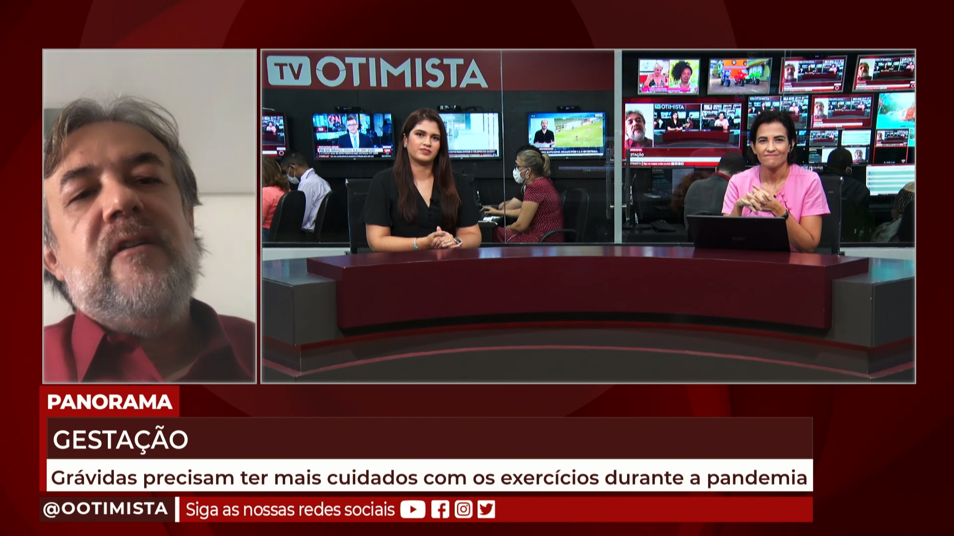Olavo Ximenes, fisioterapeuta, explica cuidados que grávidas precisam ter com exercícios na pandemia