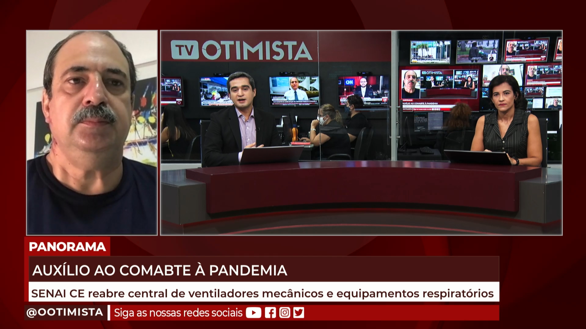 Paulo André, diretor reg. do SENAI/CE, Reabre central de ventiladores mecânicos e equipamentos respiratórios