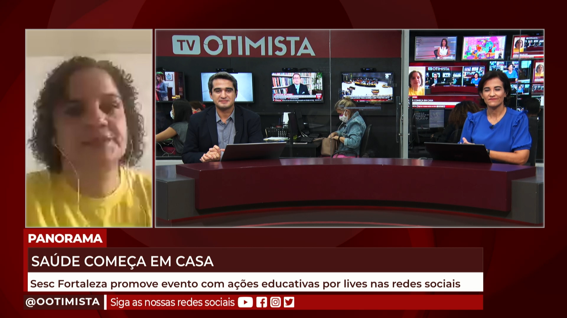 Marilia Bessa, Enfermeira do Sesc, explica evento promovido pelo Sesc Fortaleza com ações educativas