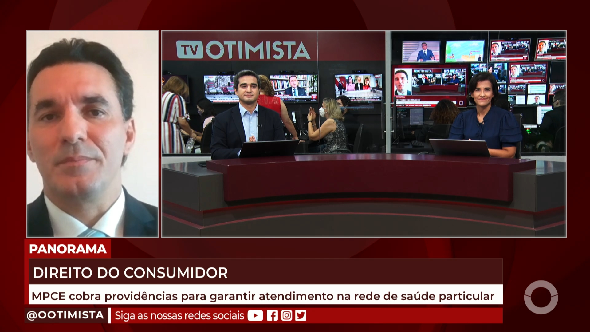 Hugo Xerez, Sec – executivo do Decon, MPCE cobra providências garantir atendimento na rede de saúde particular