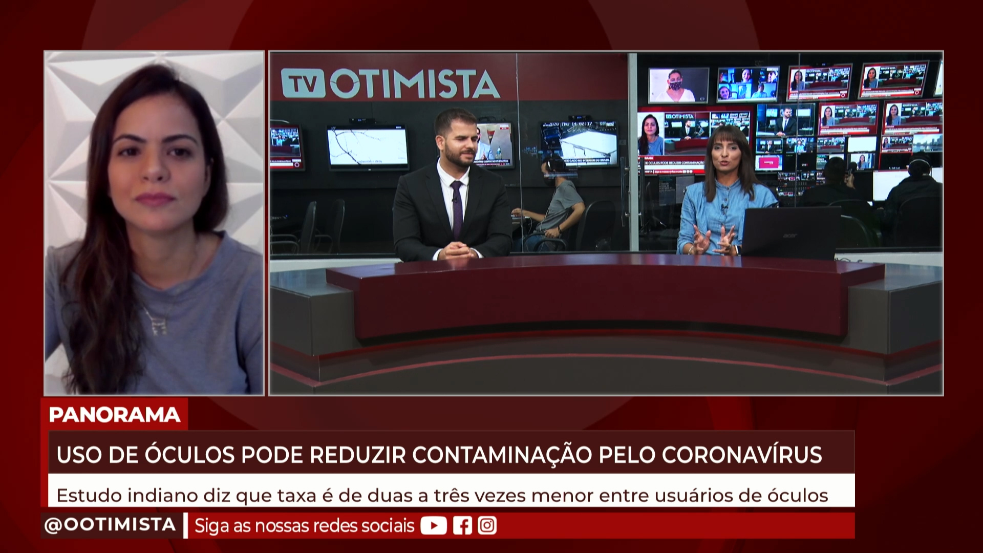 Danielle Sesa, Infectologista, explica que uso de óculos pode reduzir contaminação pelo corona vírus