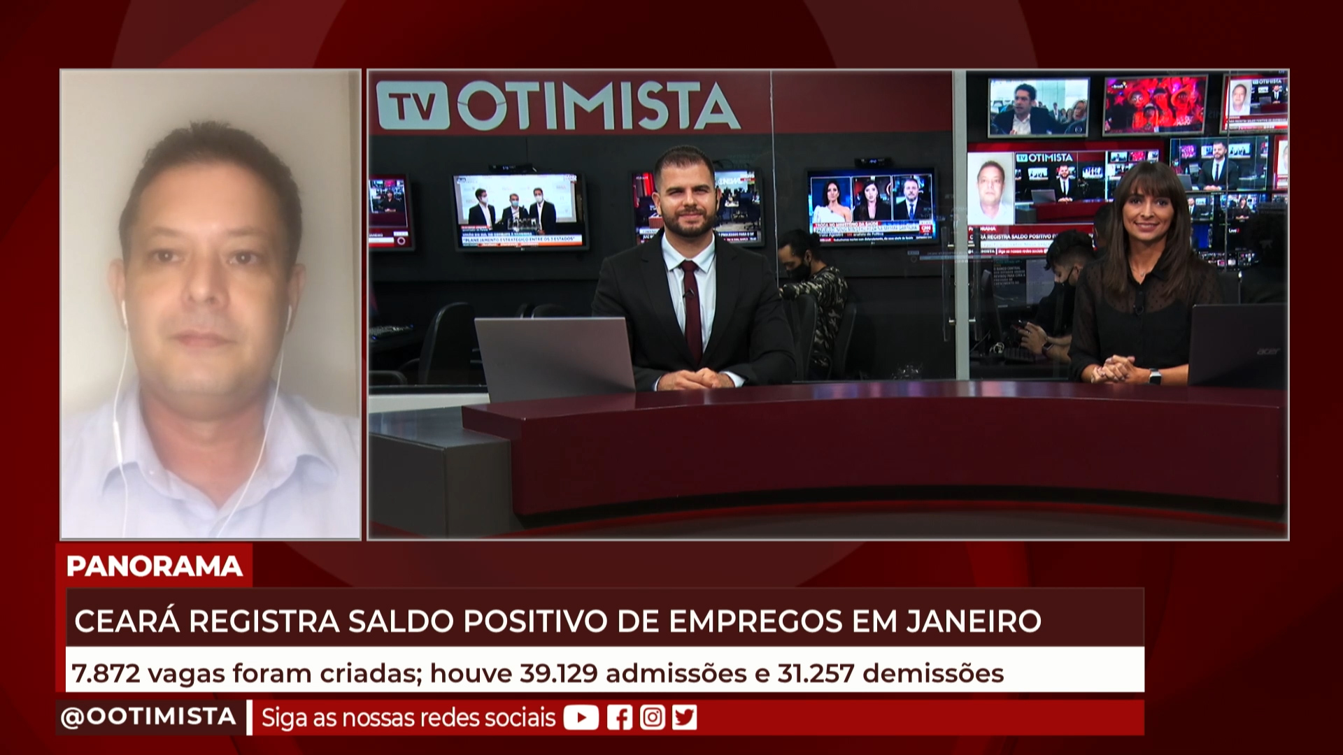 Erle Mesquita, analista de desenv. do mercado de trabalho, Ceara registra saldo positivo de emprego em Janeiro