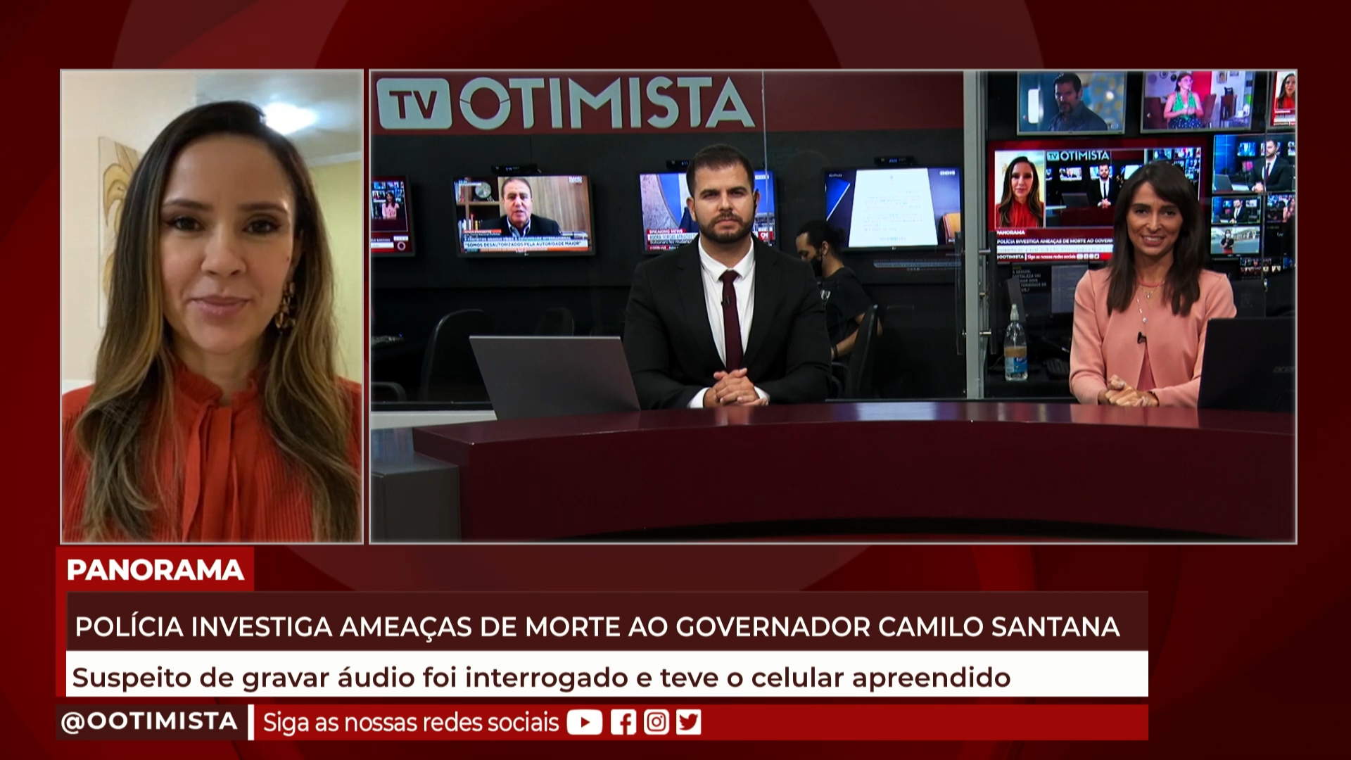 Polícia investiga ameaças de morte ao Governador Camilo Santana, suspeito foi interrogado e teve celular apreendido