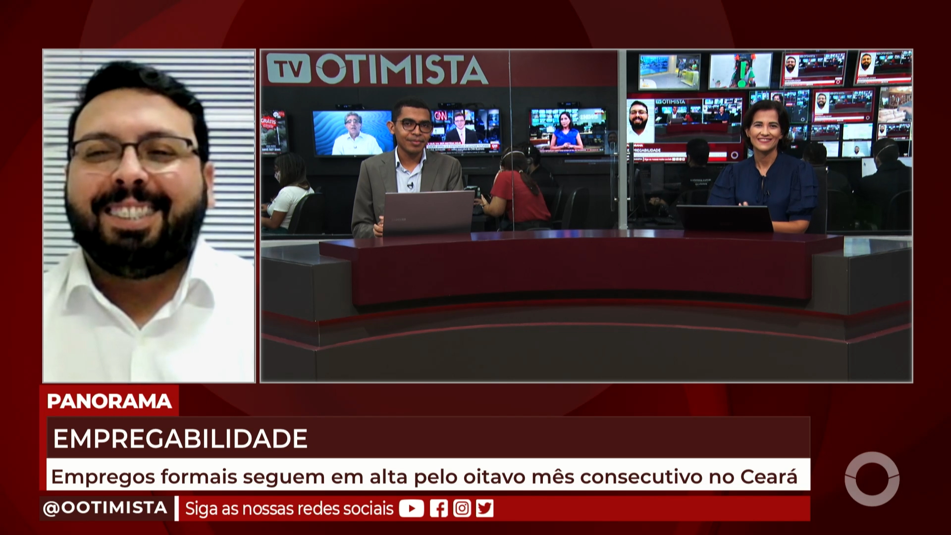 Empregos formais seguem em alta pelo oitavo mês consecutivo no Ceará