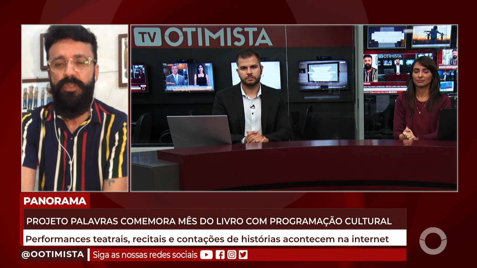 Projeto palavras comemora mês do livro com programação cultural