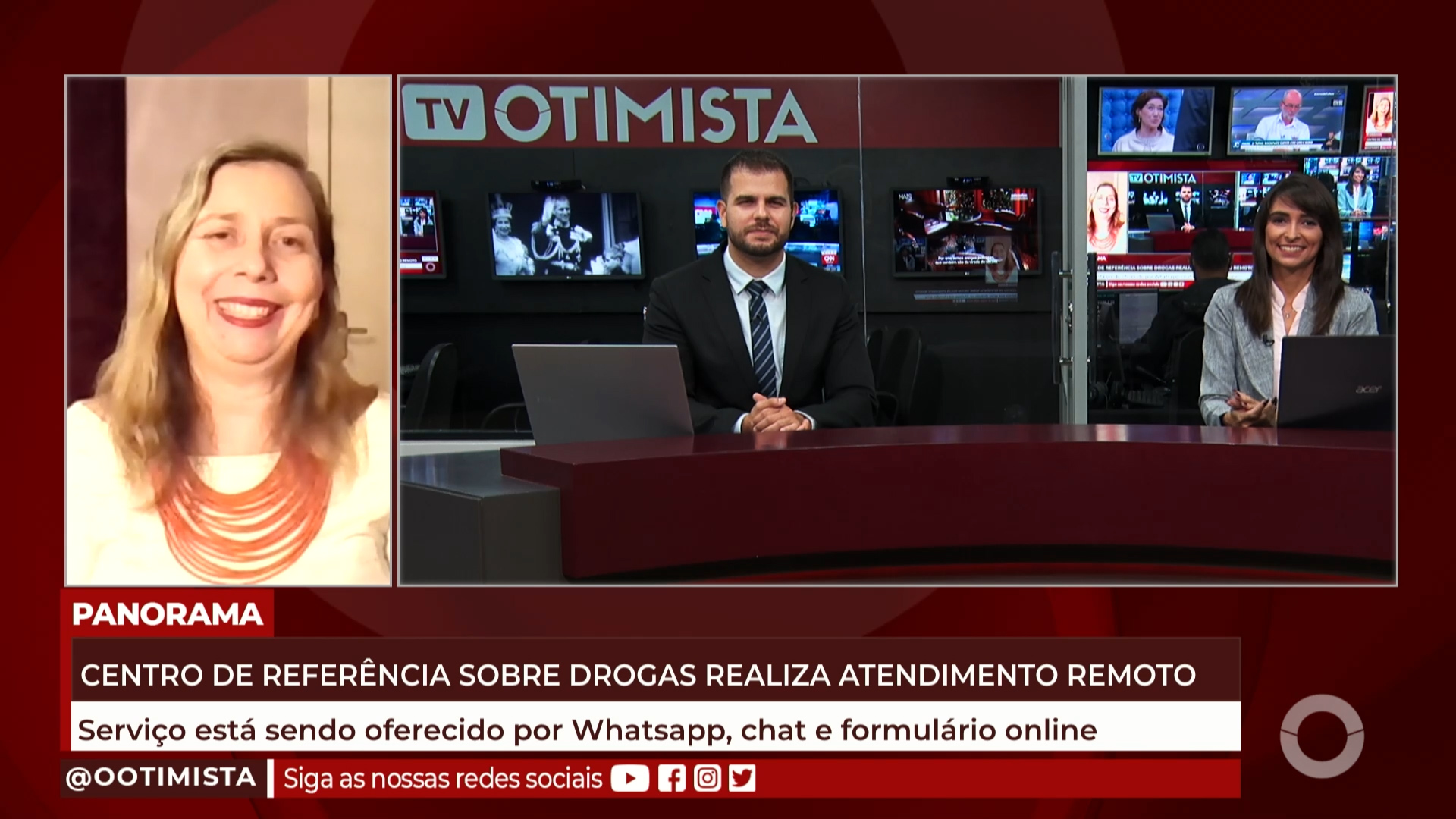Centro de referencia sobre drogas realiza atendimento remoto