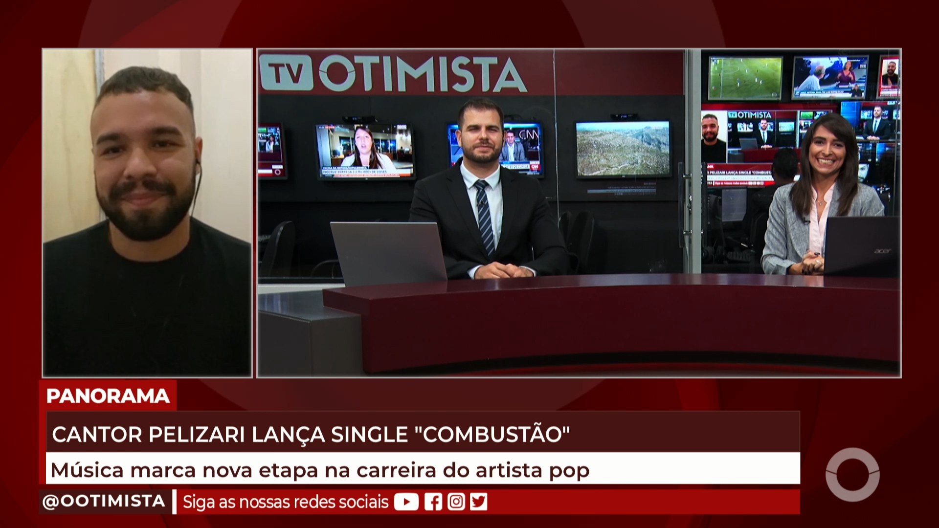 Cantor Pelizari lança single ”Combustão”
