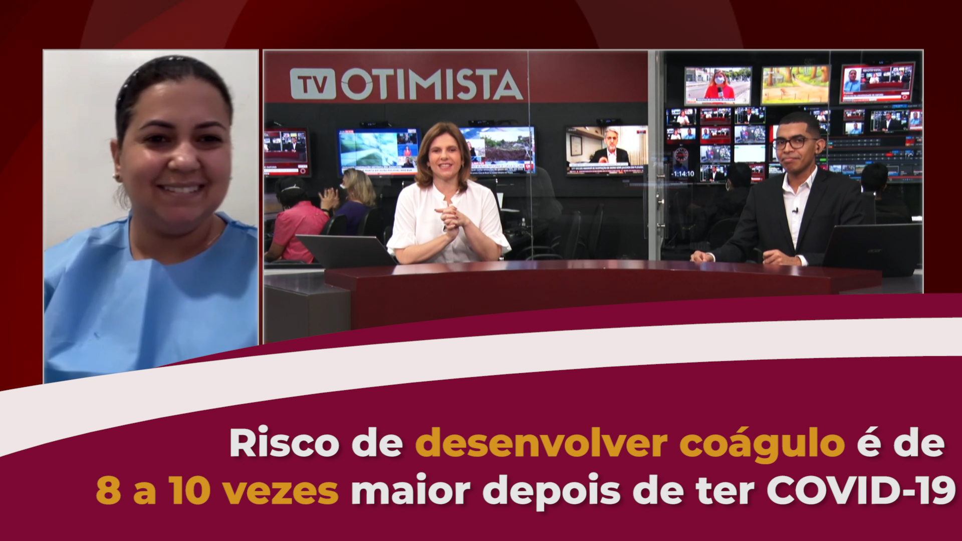 Pesquisa Univ. de Oxford, risco de desenvolver coágulo é de 8 a 10 vezes maior depois de ter COVID