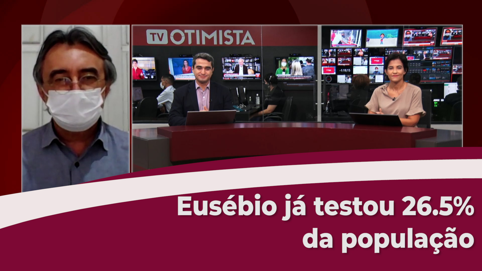 Eusébio já realizou testagem em 26.5% de sua população