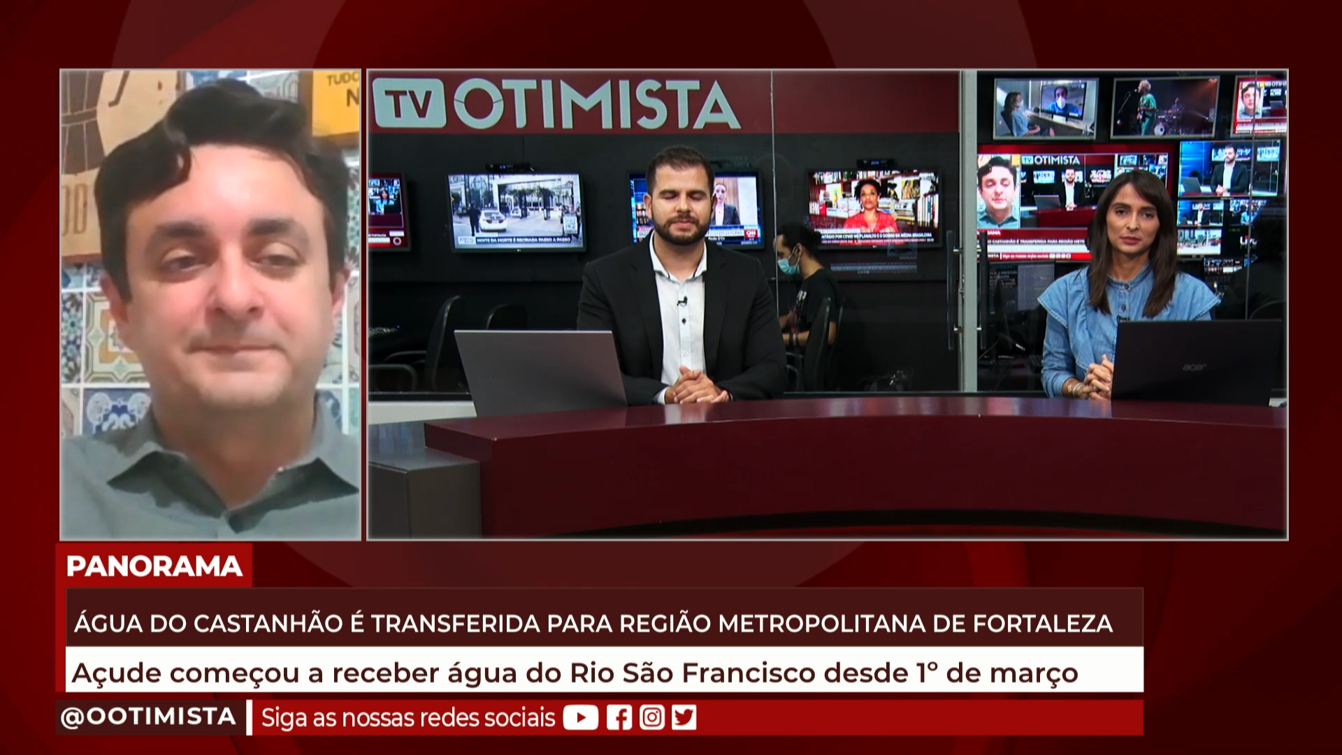 Água do castanhão é transferida para região metropolitana de Fortaleza