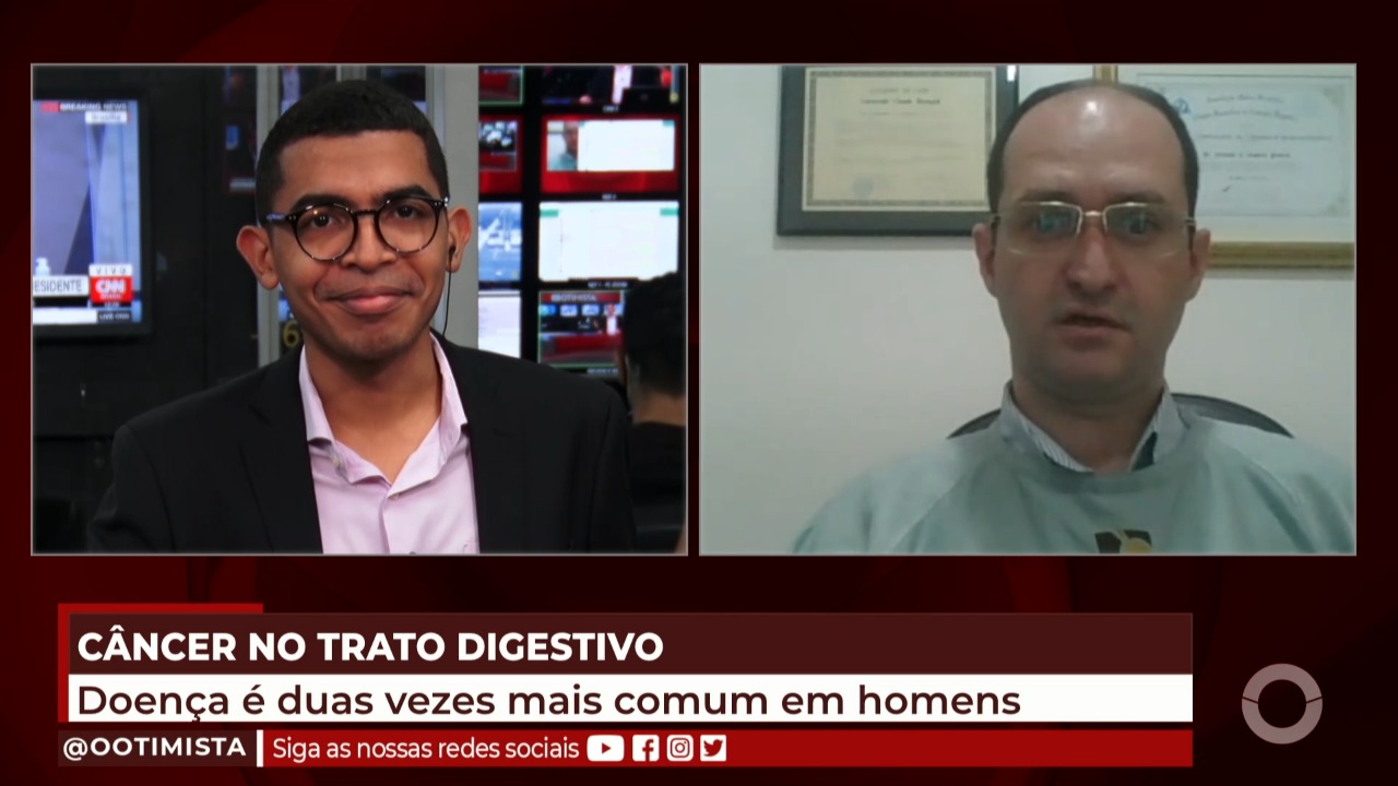 Câncer no trato digestivo é duas vezes mais comum em homens. Entenda a doença