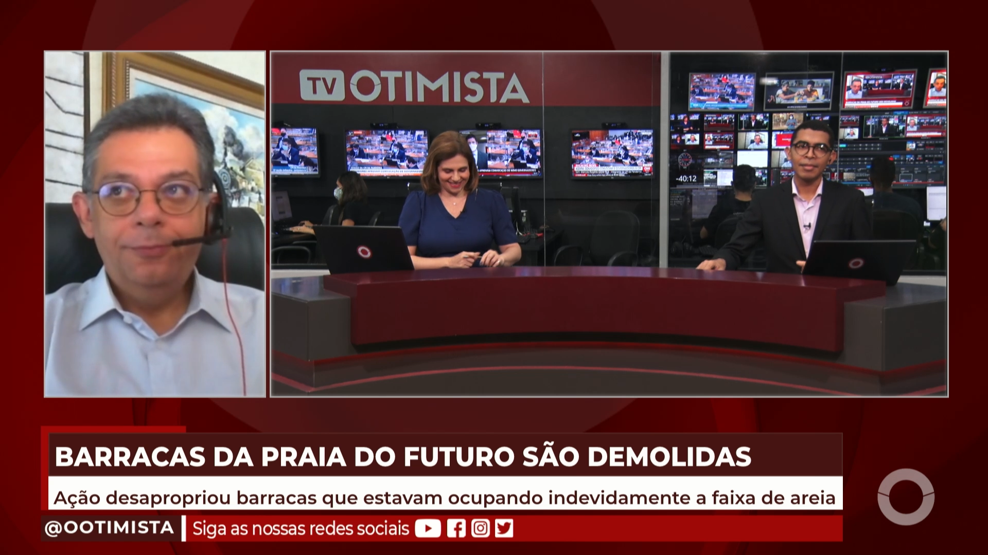 Barracas da praia do Futuro são demolidas