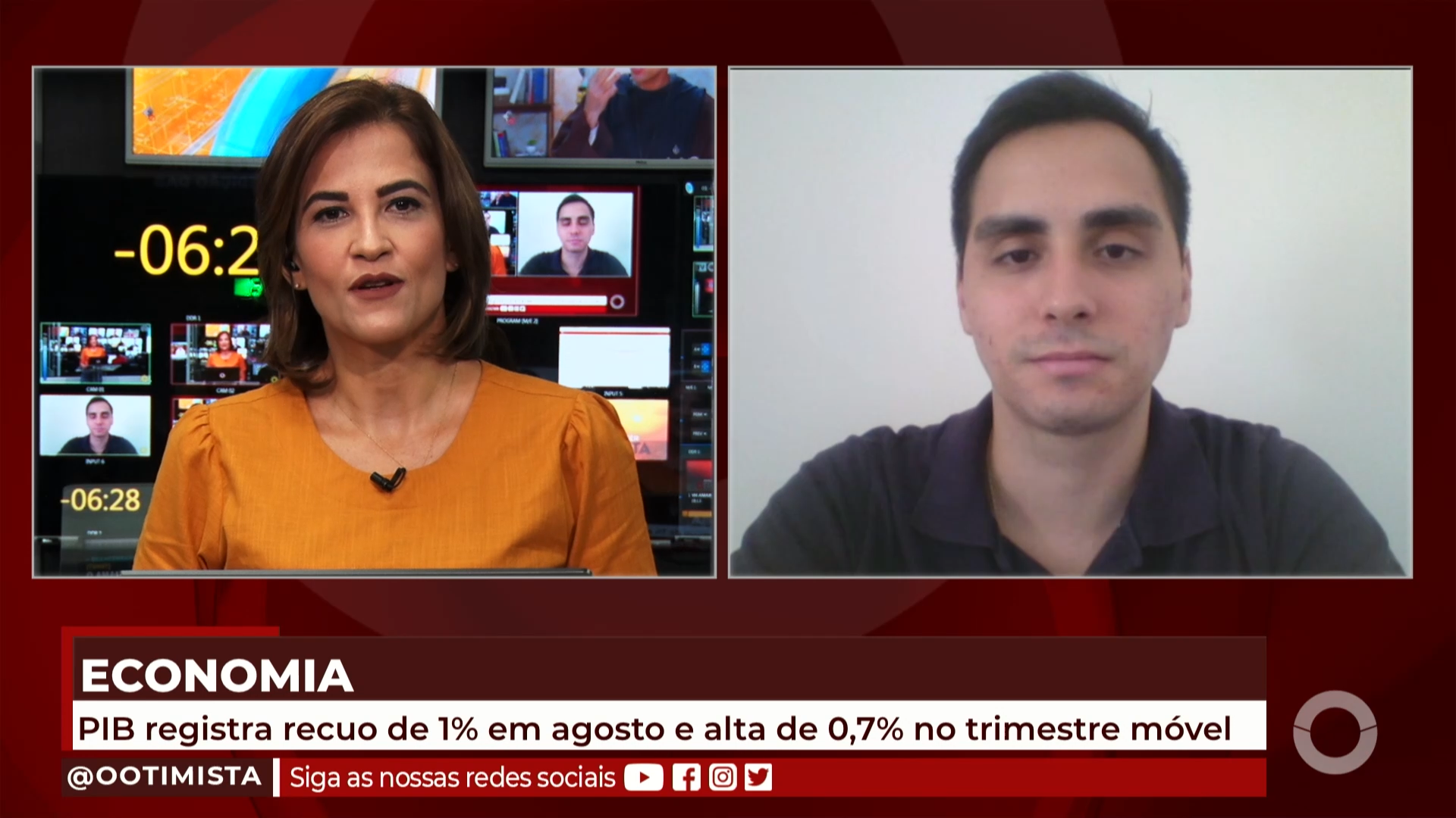 PIB recua 1% em agosto, aponta Ibre/FGV