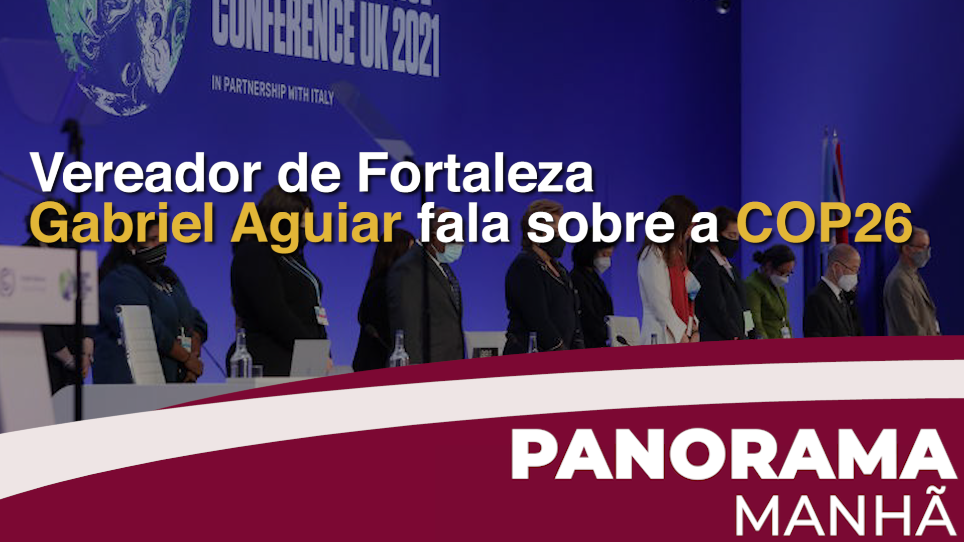 Na Escócia, Vereador de Fortaleza Gabriel Aguiar fala sobre a COP26