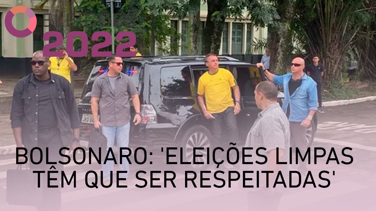 Bolsonaro: ‘eleições limpas têm que ser respeitadas’