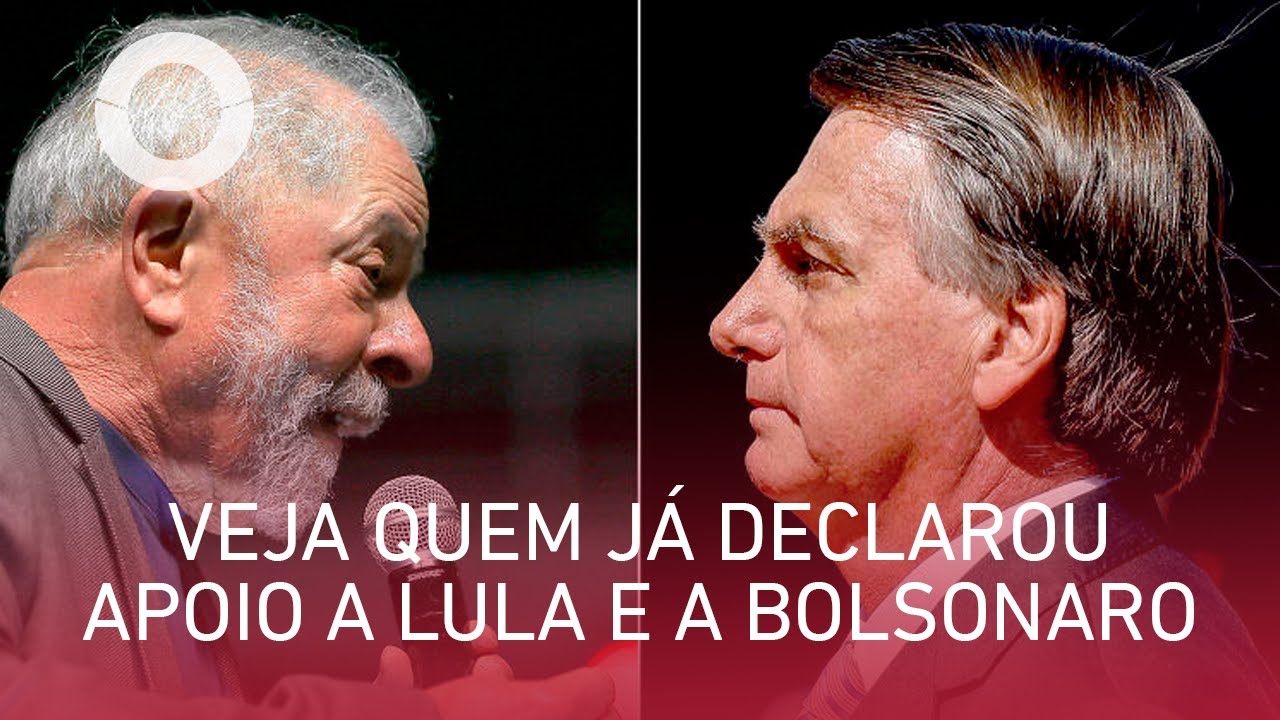 Veja quem já declarou apoio a Lula e a Bolsonaro no 2º turno