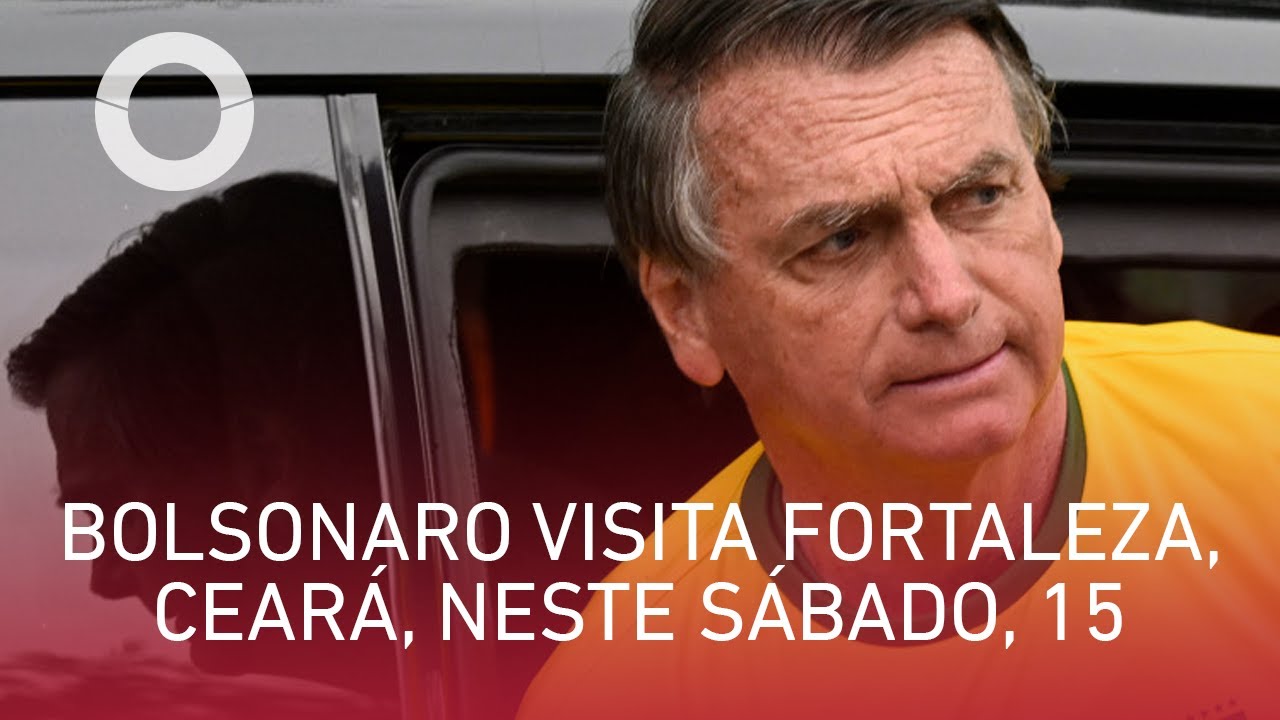 Bolsonaro visita Fortaleza, Ceará, neste sábado, 15